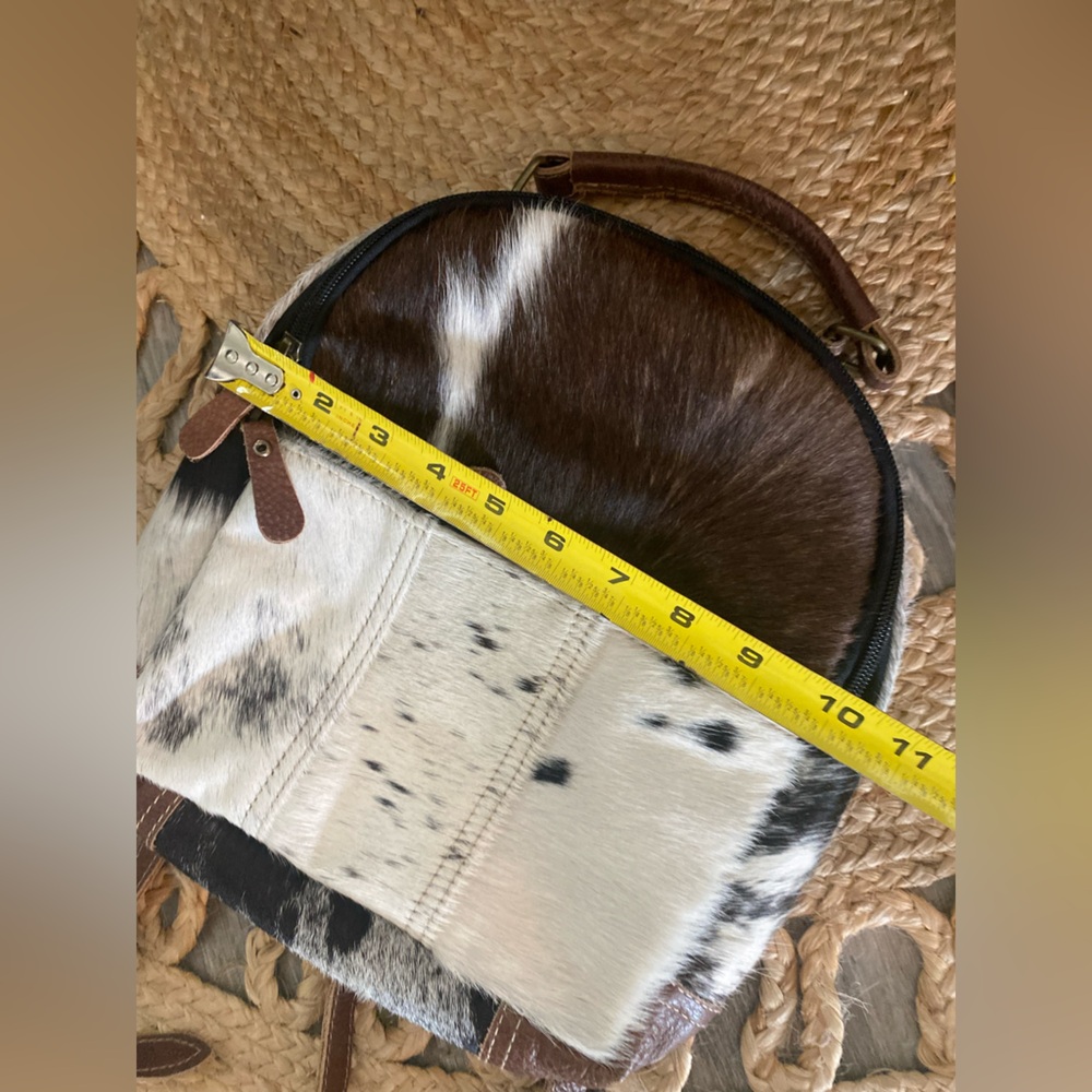 Myra Bag Cowhide Leather with Hair Mini Backpack - Picture 4 of 5